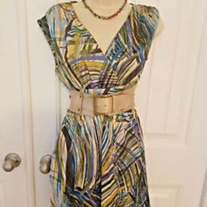 Corey P Casual Dress w/ belt, Size 8